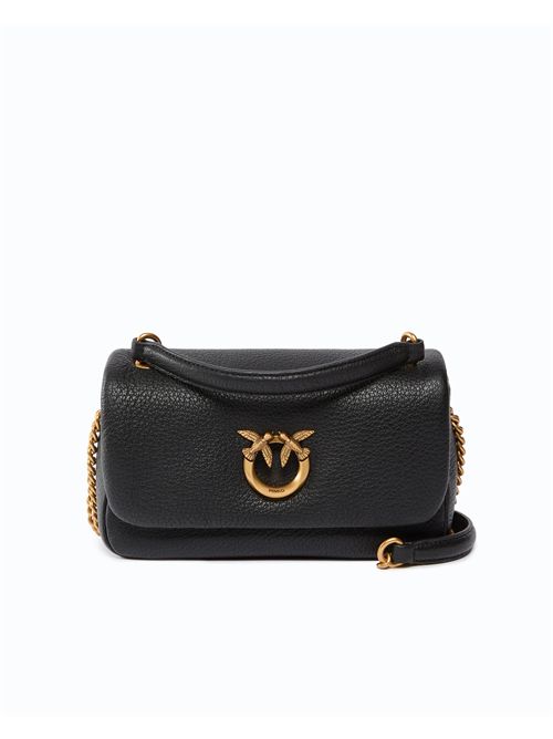 Borsa a tracolla Mini Love Bag Click Soft Horizontal in pelle fiore